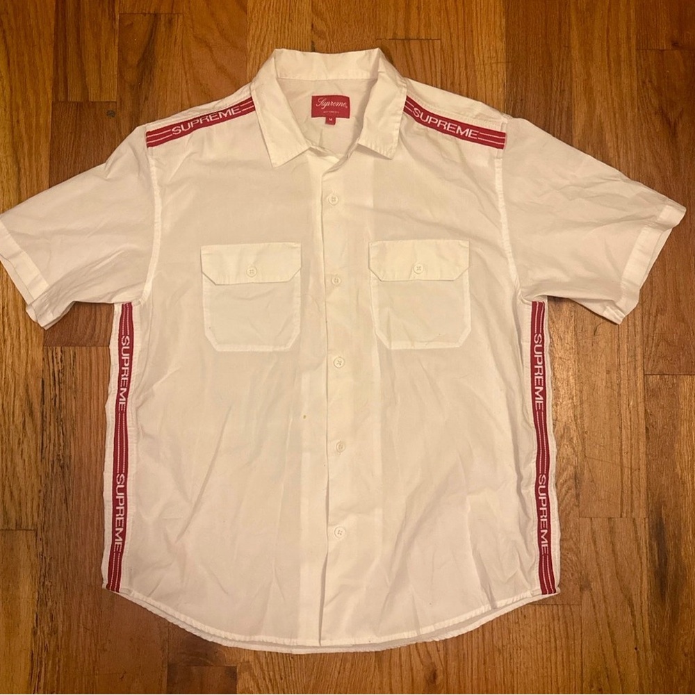 supreme button up short sleeve